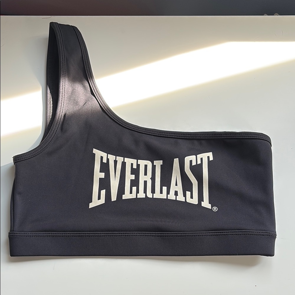 Everlast Black One-Shoulder Sports Bra